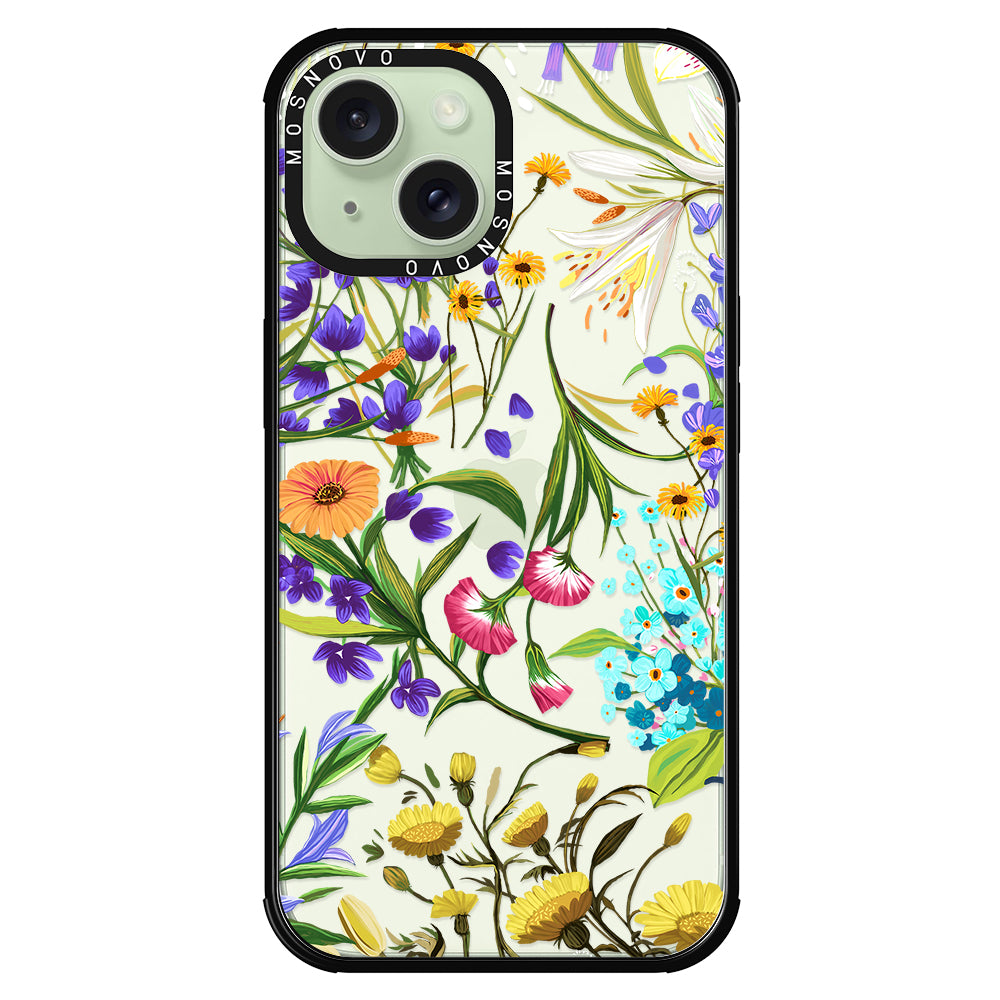 Summer Flower Holidays Phone Case - iPhone 15 Plus Case - MOSNOVO