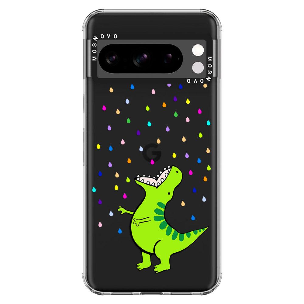 Rainbow Dinosaur Phone Case - Google Pixel 8 Pro Case - MOSNOVO