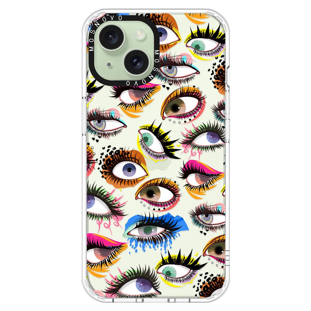 Eyes Phone Case - iPhone 15 Plus Case - MOSNOVO