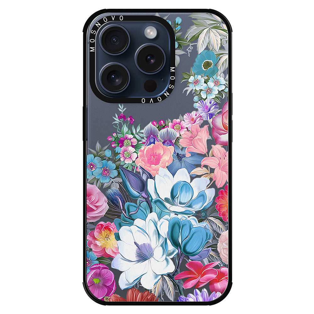 Magnolia Flower Phone Case - iPhone 15 Pro Case - MOSNOVO