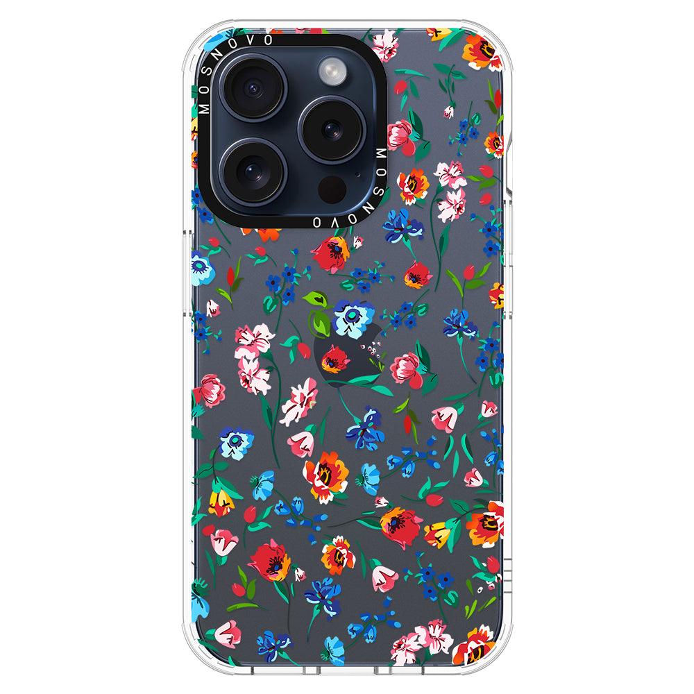 Little Wild Flower Phone Case - iPhone 15 Pro Case - MOSNOVO