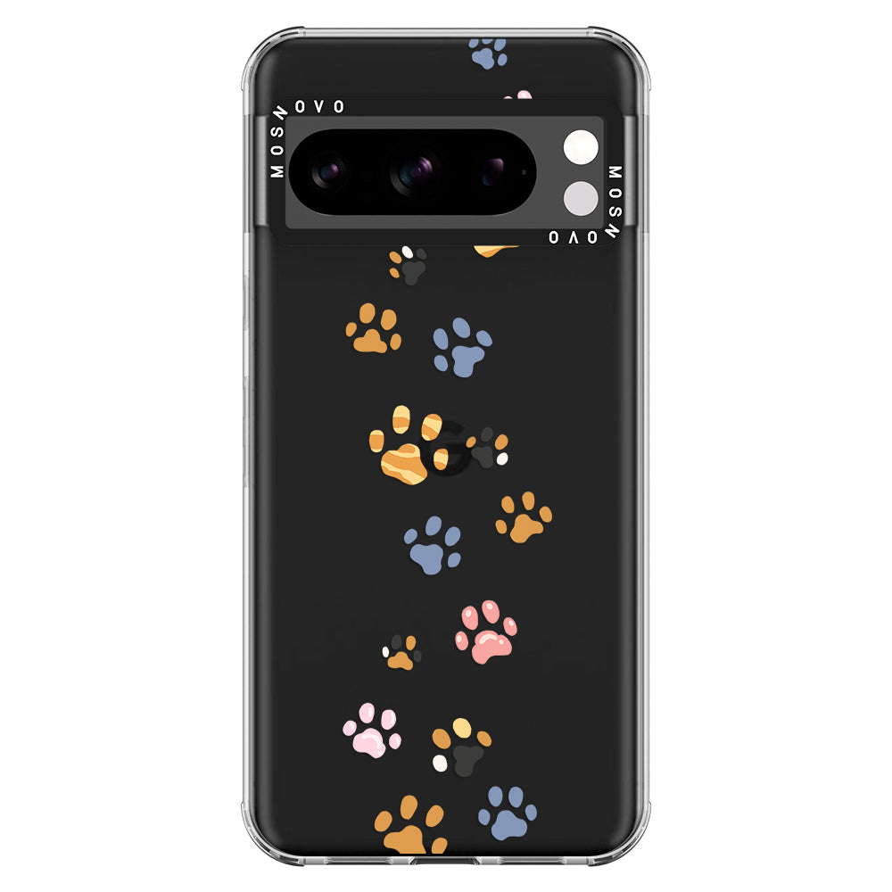 Colorful Paw Phone Case - Google Pixel 8 Pro Case - MOSNOVO