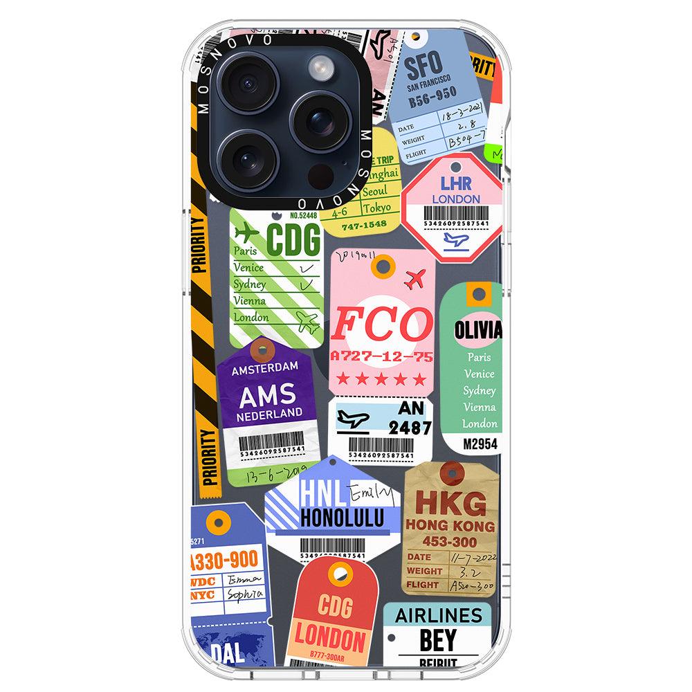 Ticket Label Phone Case - iPhone 15 Pro Max Case - MOSNOVO