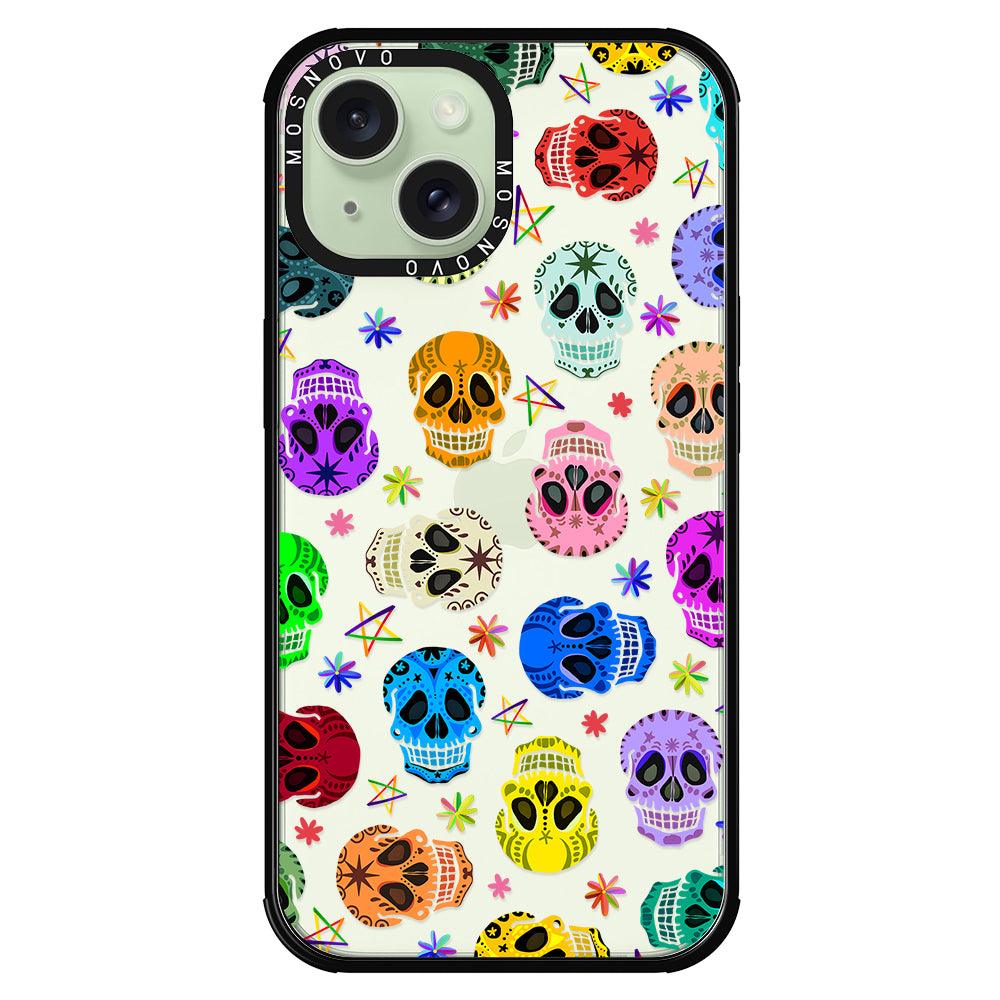 Skull Phone Case - iPhone 15 Case - MOSNOVO