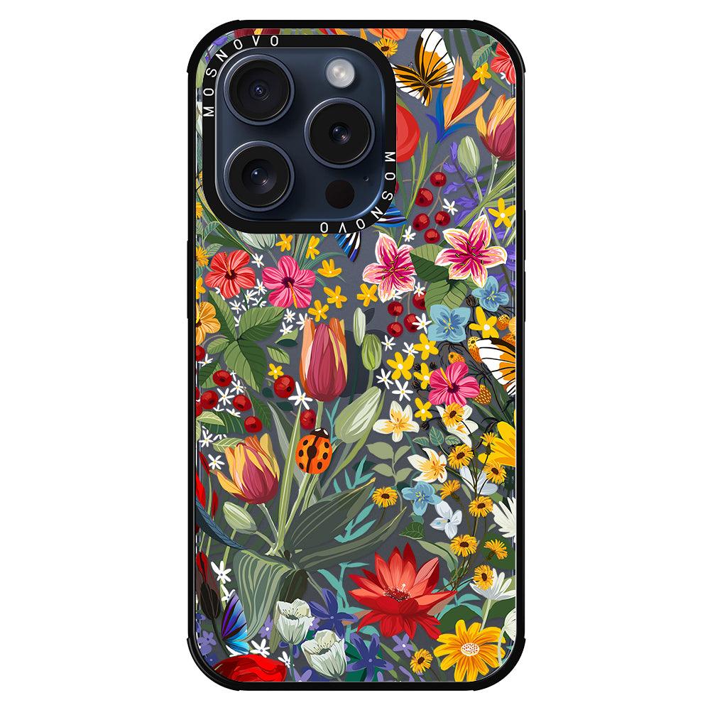 In The Garden Phone Case - iPhone 15 Pro Case - MOSNOVO