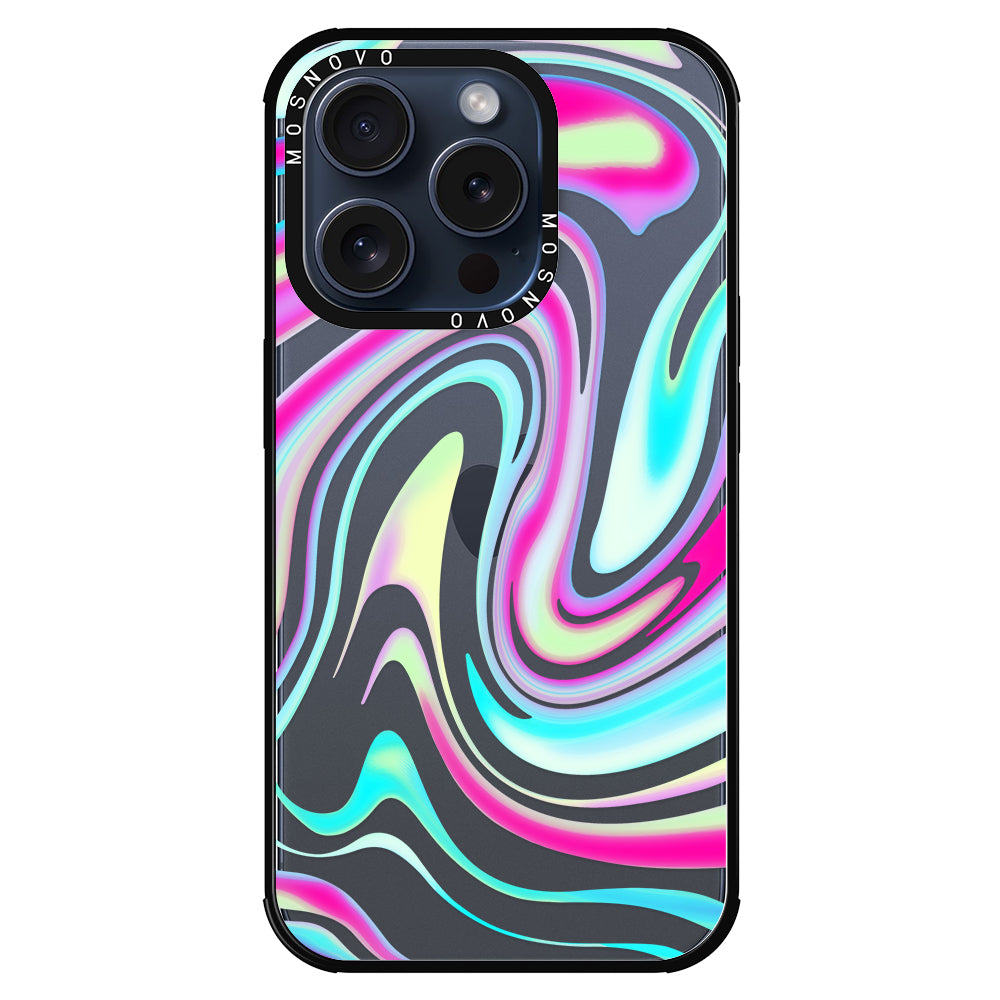 Psychedelic Swirls Phone Case - iPhone 15 Pro Case - MOSNOVO