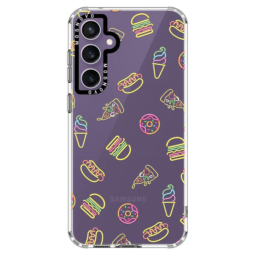 Neon Junk Food Phone Case - Samsung Galaxy S23 FE Case