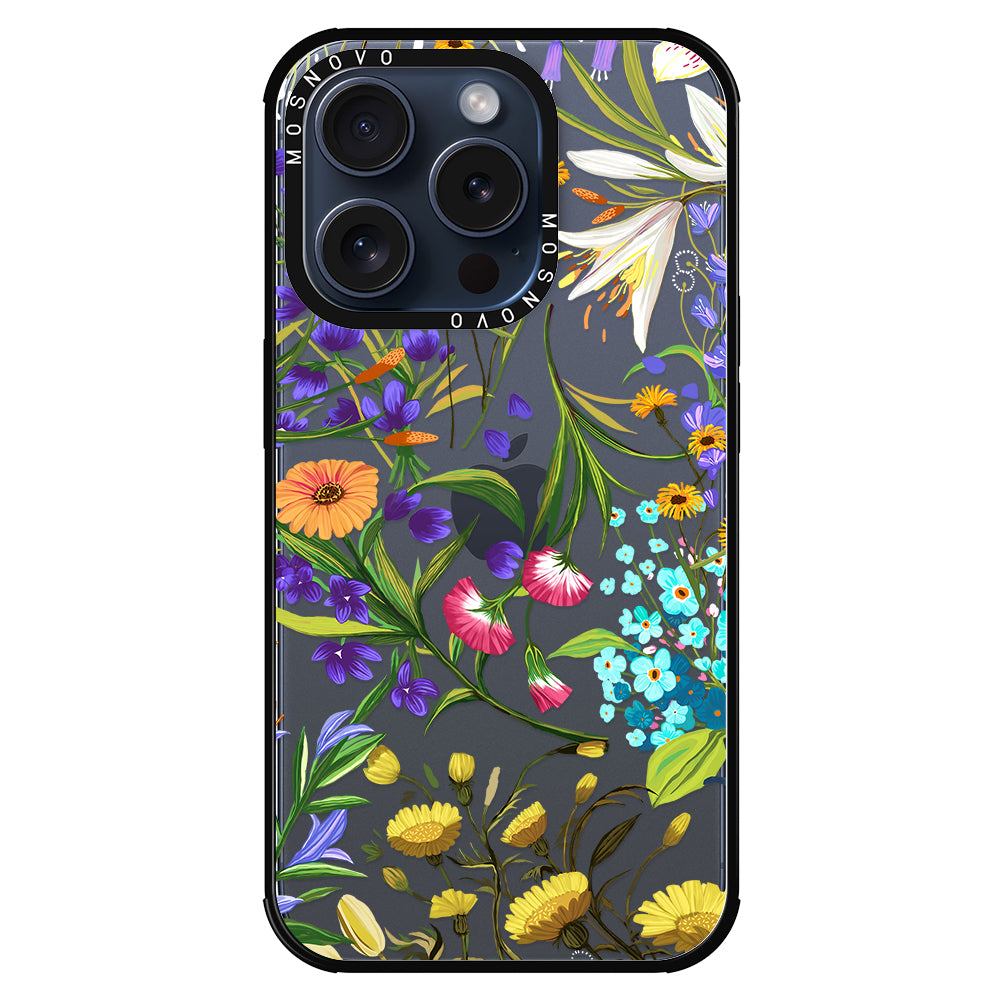 Summer Flower Holidays Phone Case - iPhone 15 Pro Case - MOSNOVO