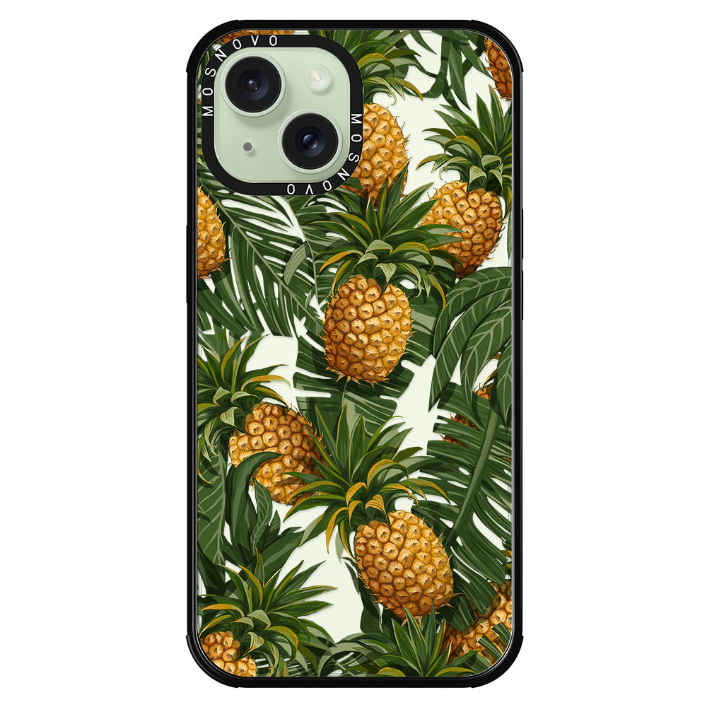 Pineapple Botany Phone Case - iPhone 15 Plus Case - MOSNOVO