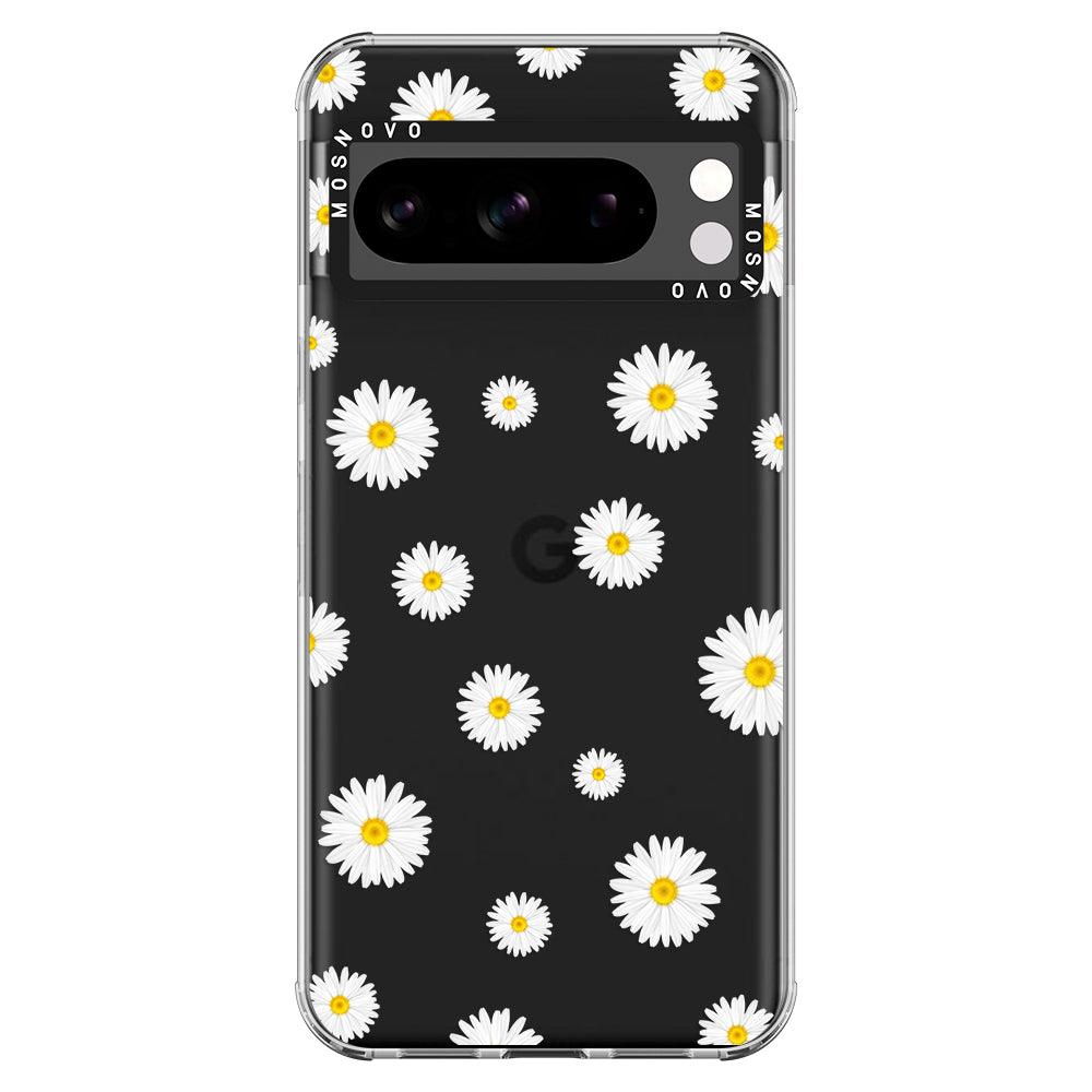 White Daisy Phone Case - Google Pixel 8 Pro Case - MOSNOVO