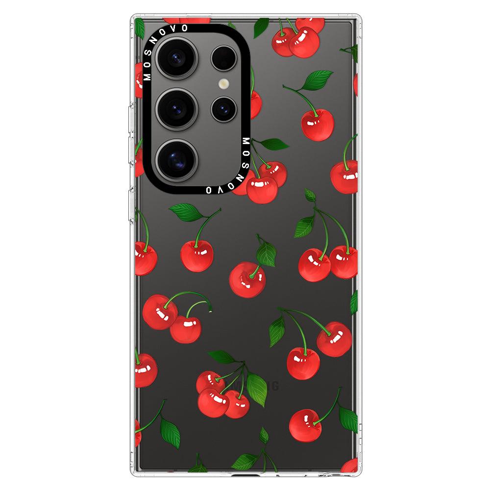 Cute Cherry Phone Case - Samsung Galaxy S24 Ultra Case - MOSNOVO