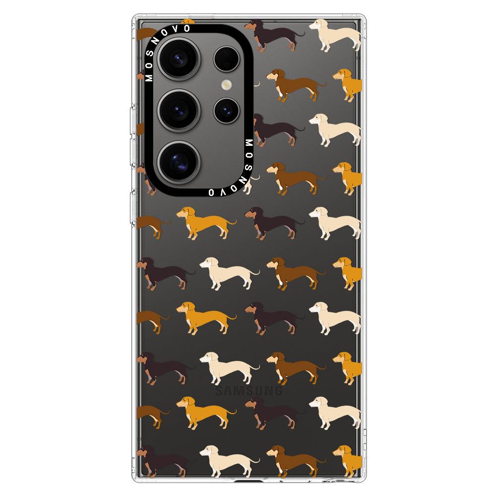 Cute Dachshund Phone Case - Samsung Galaxy S24 Ultra Case - MOSNOVO