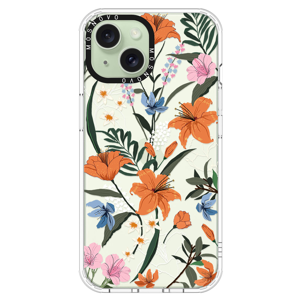 Lily Garden Phone Case - iPhone 15 Case - MOSNOVO