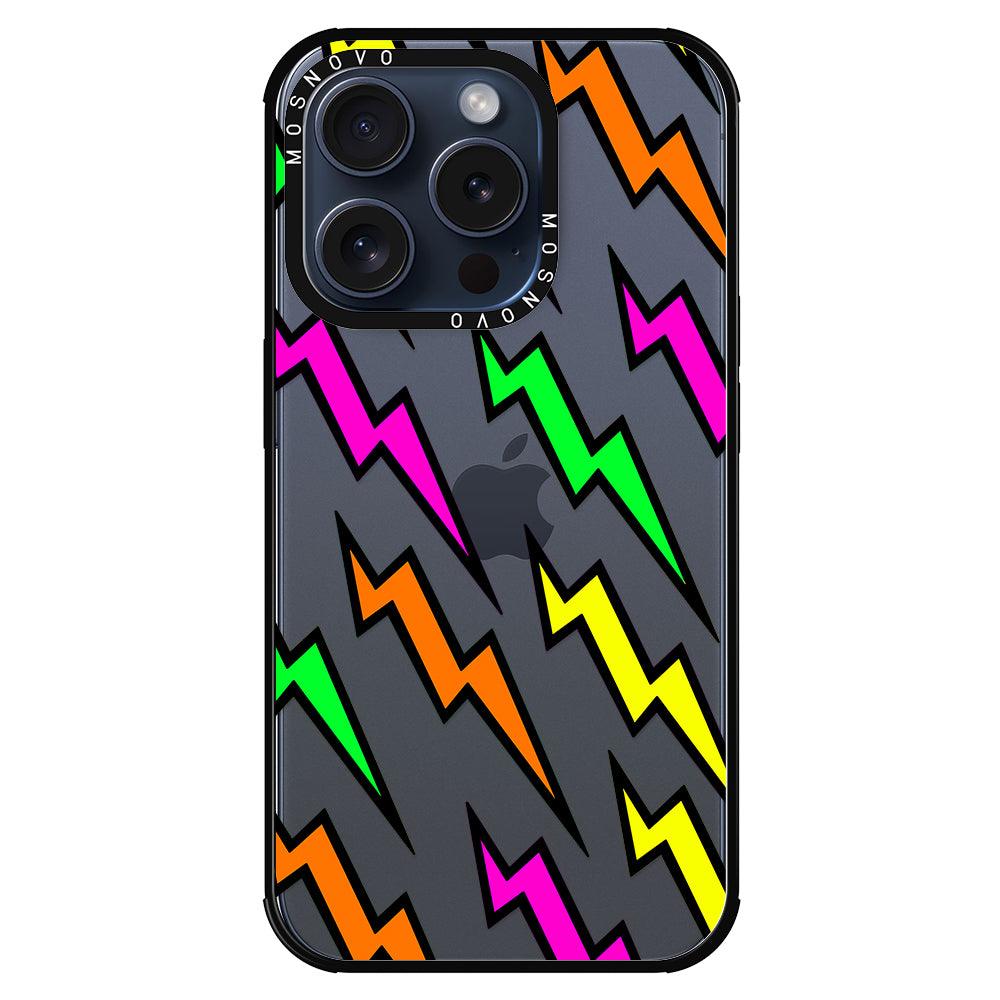 Colorful Lightning Phone Case - iPhone 15 Pro Case - MOSNOVO