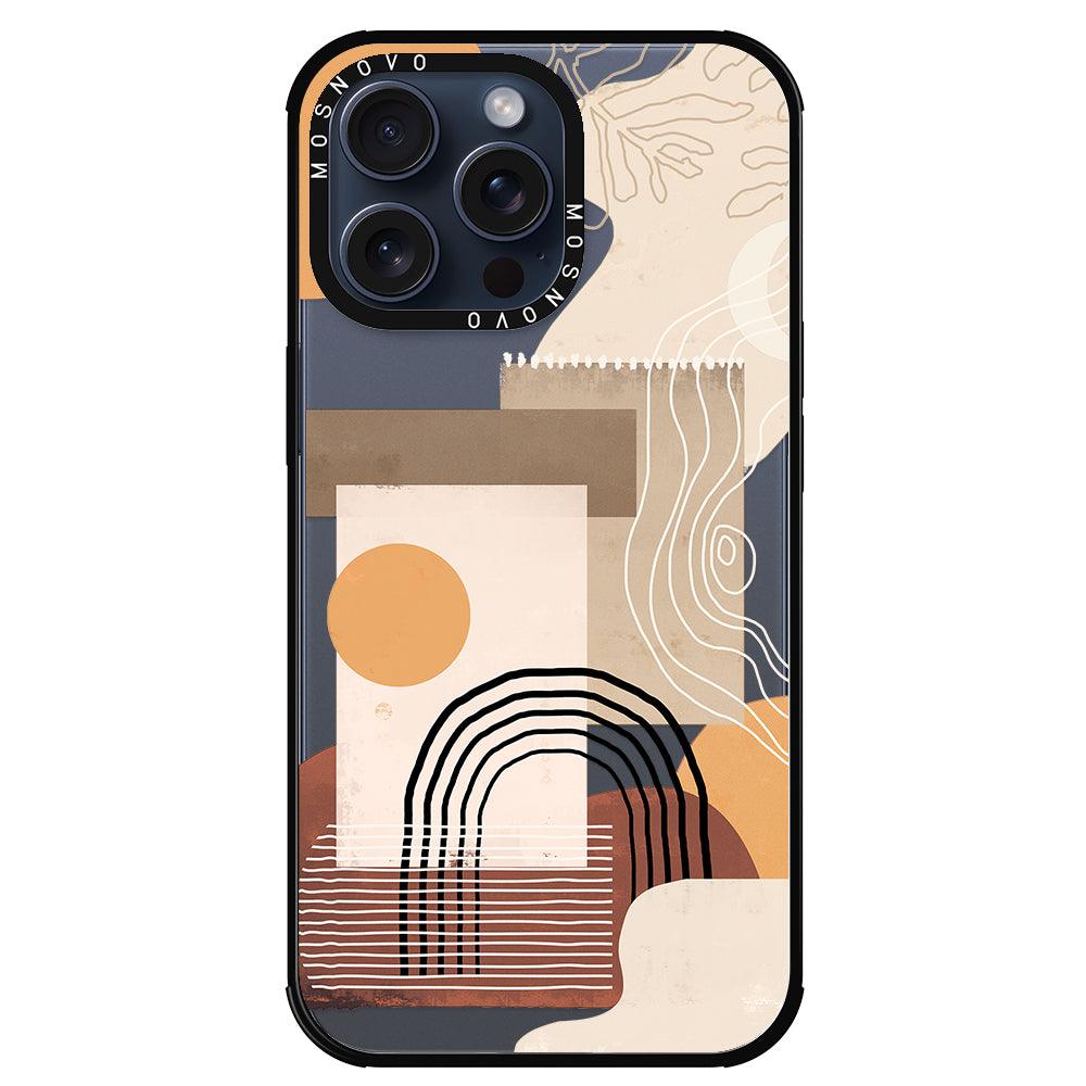 Minimalist Abstract Art Phone Case - iPhone 15 Pro Max Case - MOSNOVO