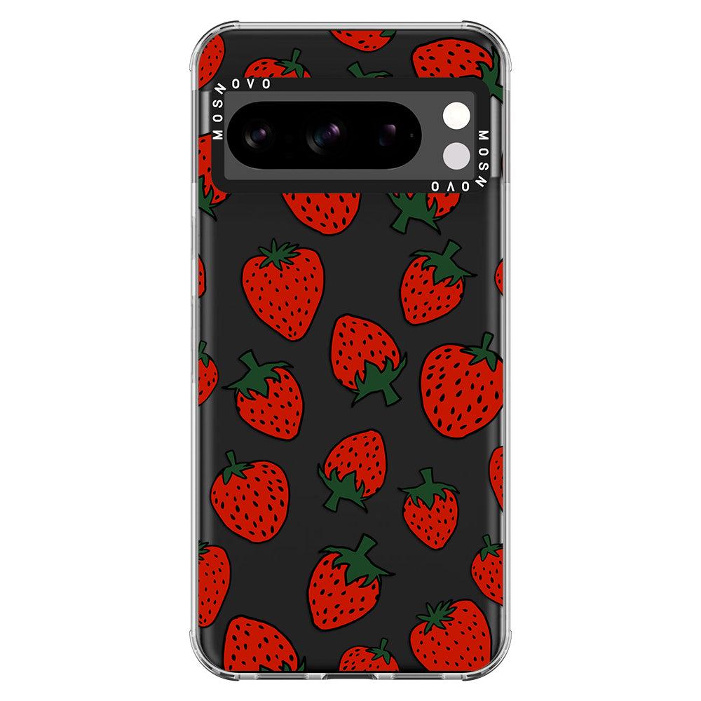 Red Strawberry Phone Case - Google Pixel 8 Pro Case - MOSNOVO