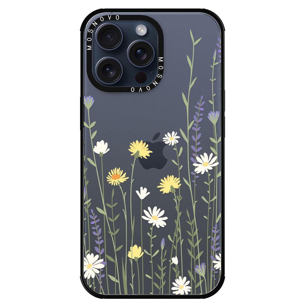 Wild Meadow Floral Phone Case - iPhone 15 Pro Max Case - MOSNOVO