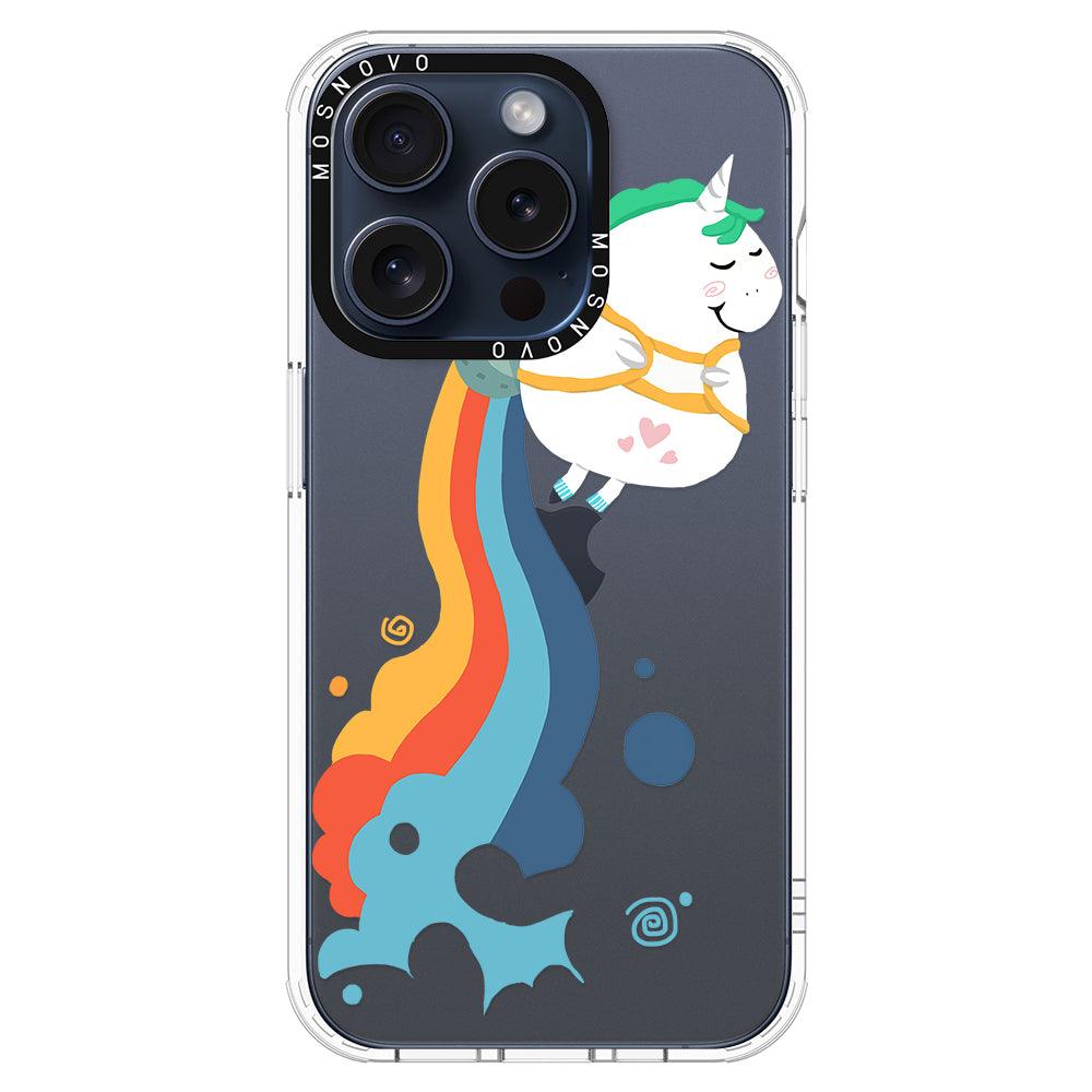 Cute Rainbow Unicorn Phone Case - iPhone 15 Pro Case - MOSNOVO