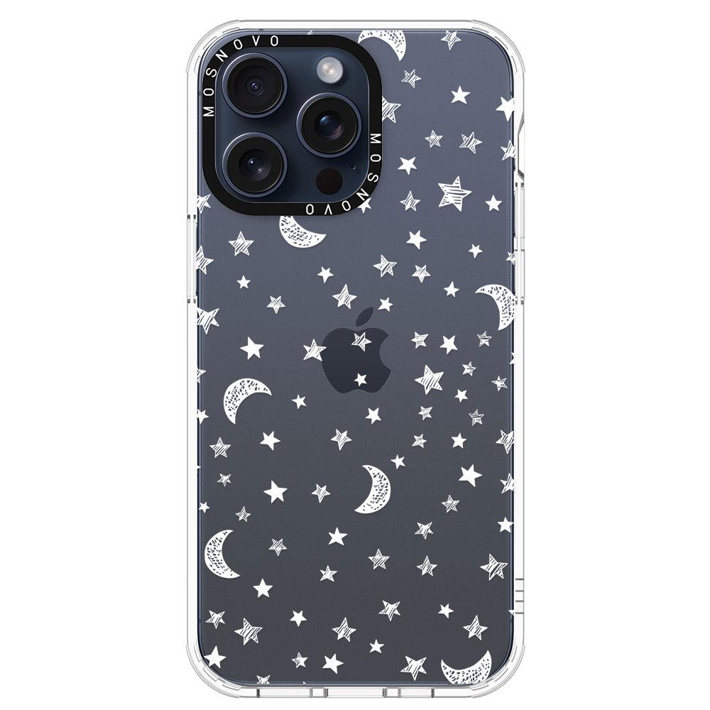 Night Moon Sky Phone Case - iPhone 15 Pro Max Case - MOSNOVO