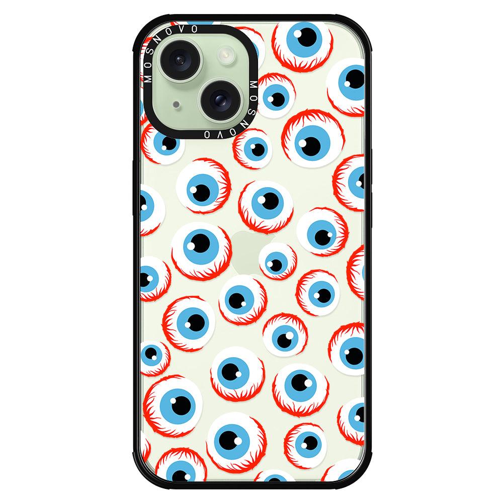 Scary Eyeball Phone Case - iPhone 15 Case - MOSNOVO