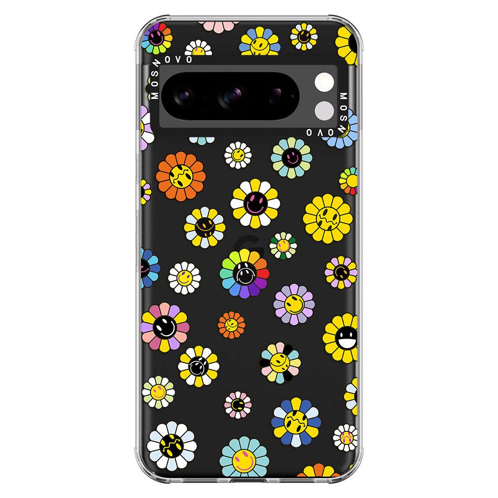 Flower Smile Face Phone Case - Google Pixel 8 Pro Case