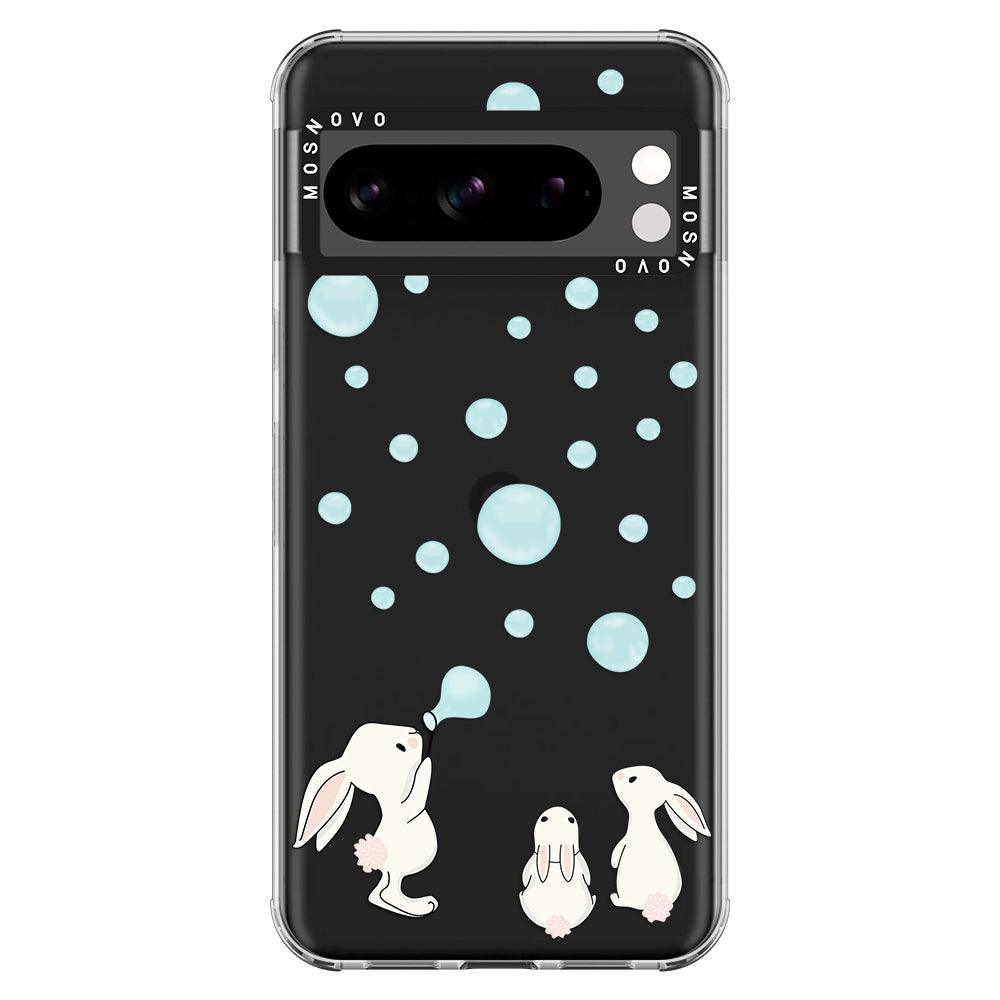 Bunny Blow Bubble Phone Case - Google Pixel 8 Pro Case - MOSNOVO