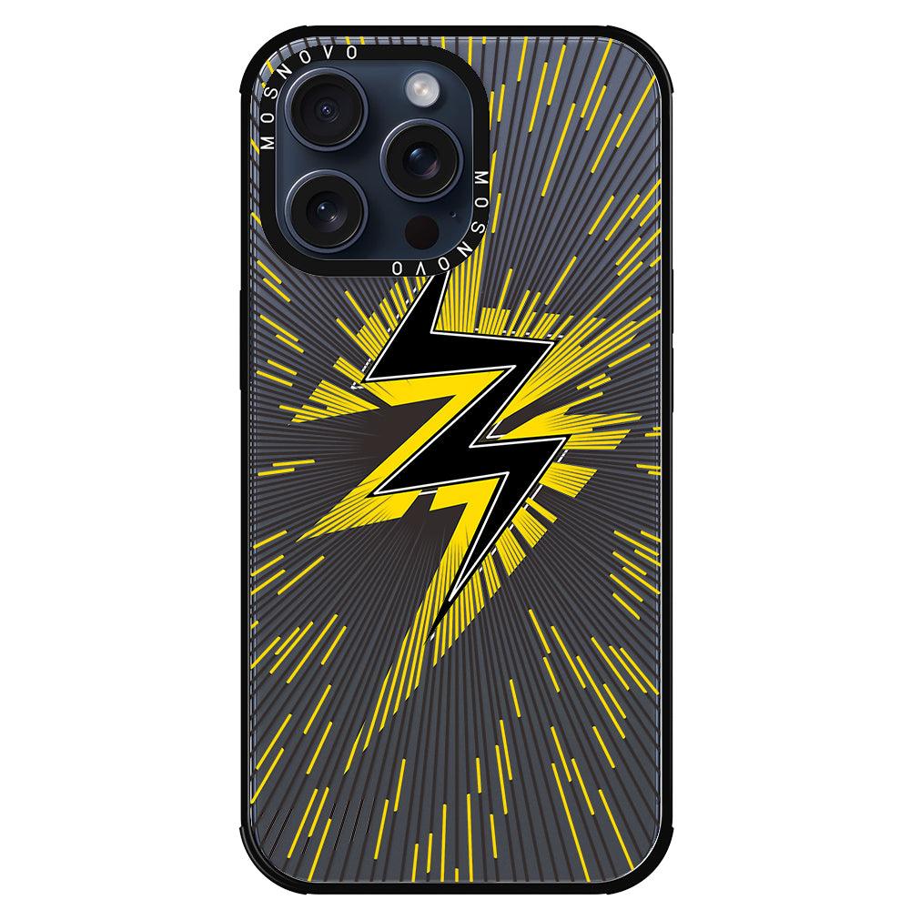 Lightning Bolt Phone Case - iPhone 15 Pro Max Case - MOSNOVO