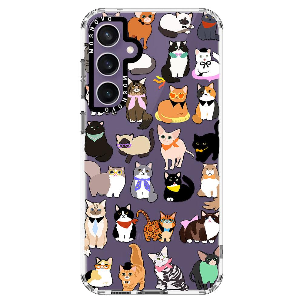 Cute Cats Phone Case - Samsung Galaxy S23 FE Case