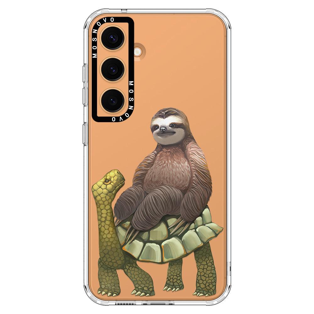 Sloth Turtle Phone Case - Samsung Galaxy S24 Plus Case - MOSNOVO