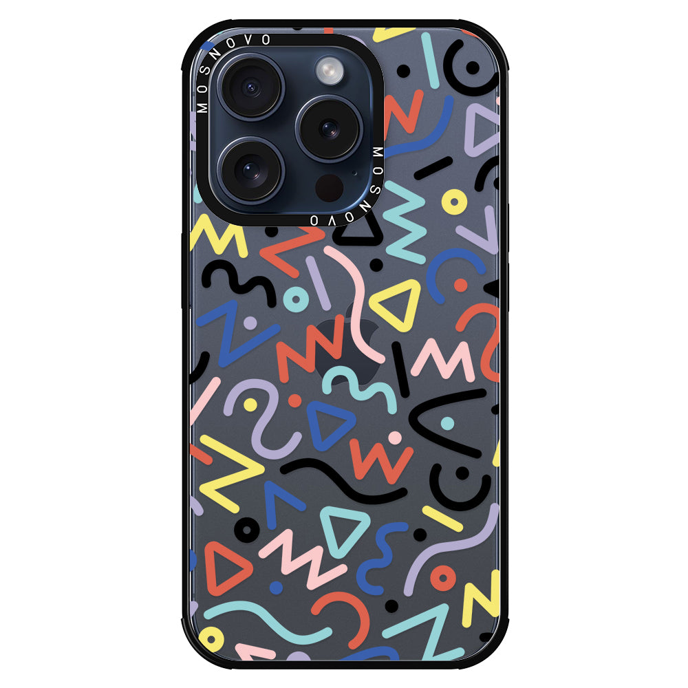 Doodle Art Phone Case - iPhone 15 Pro Case - MOSNOVO