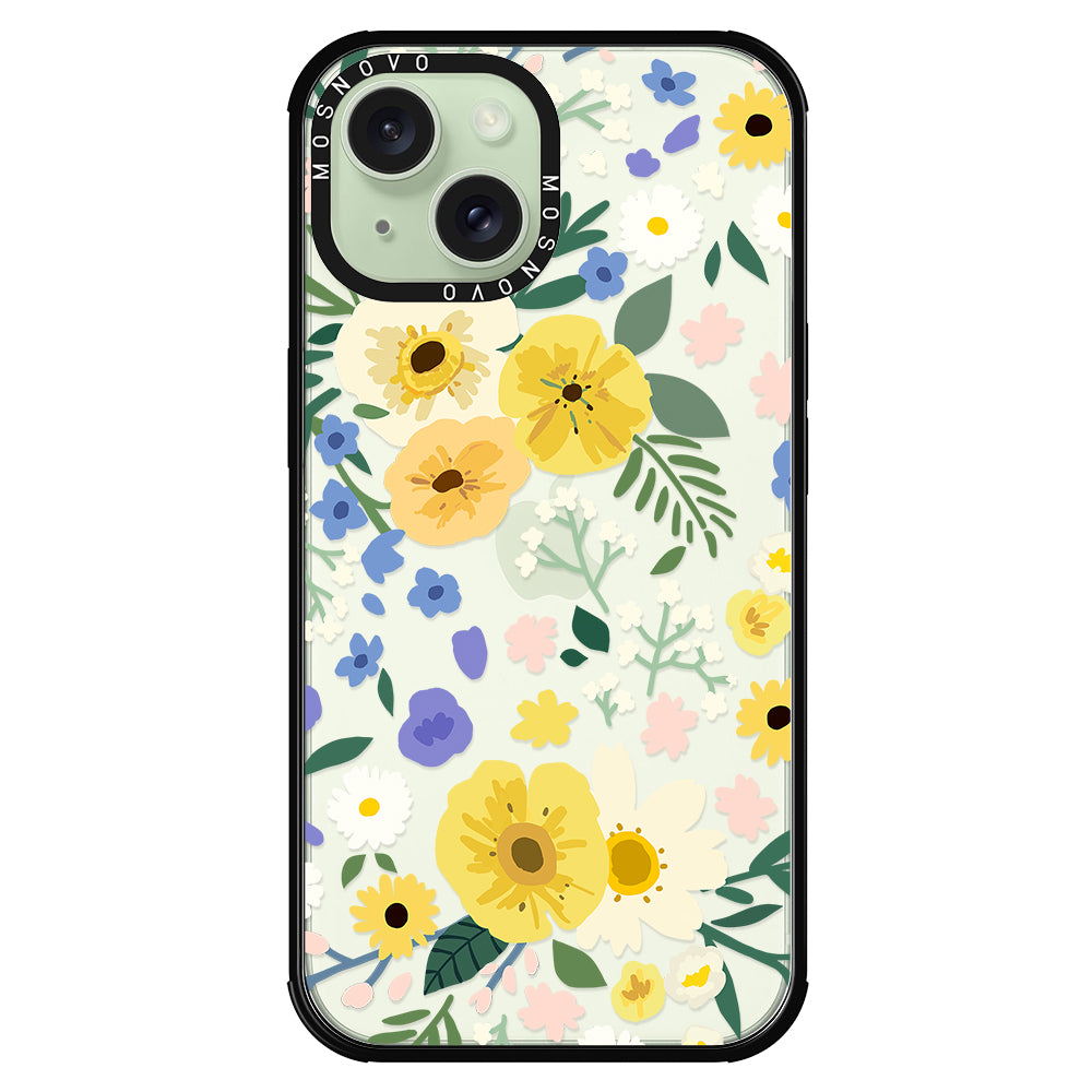 Spring Wild Floral Phone Case - iPhone 15 Plus Case - MOSNOVO