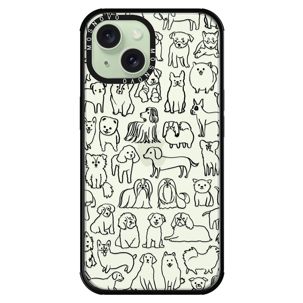 Dogs Phone Case - iPhone 15 Plus Case - MOSNOVO