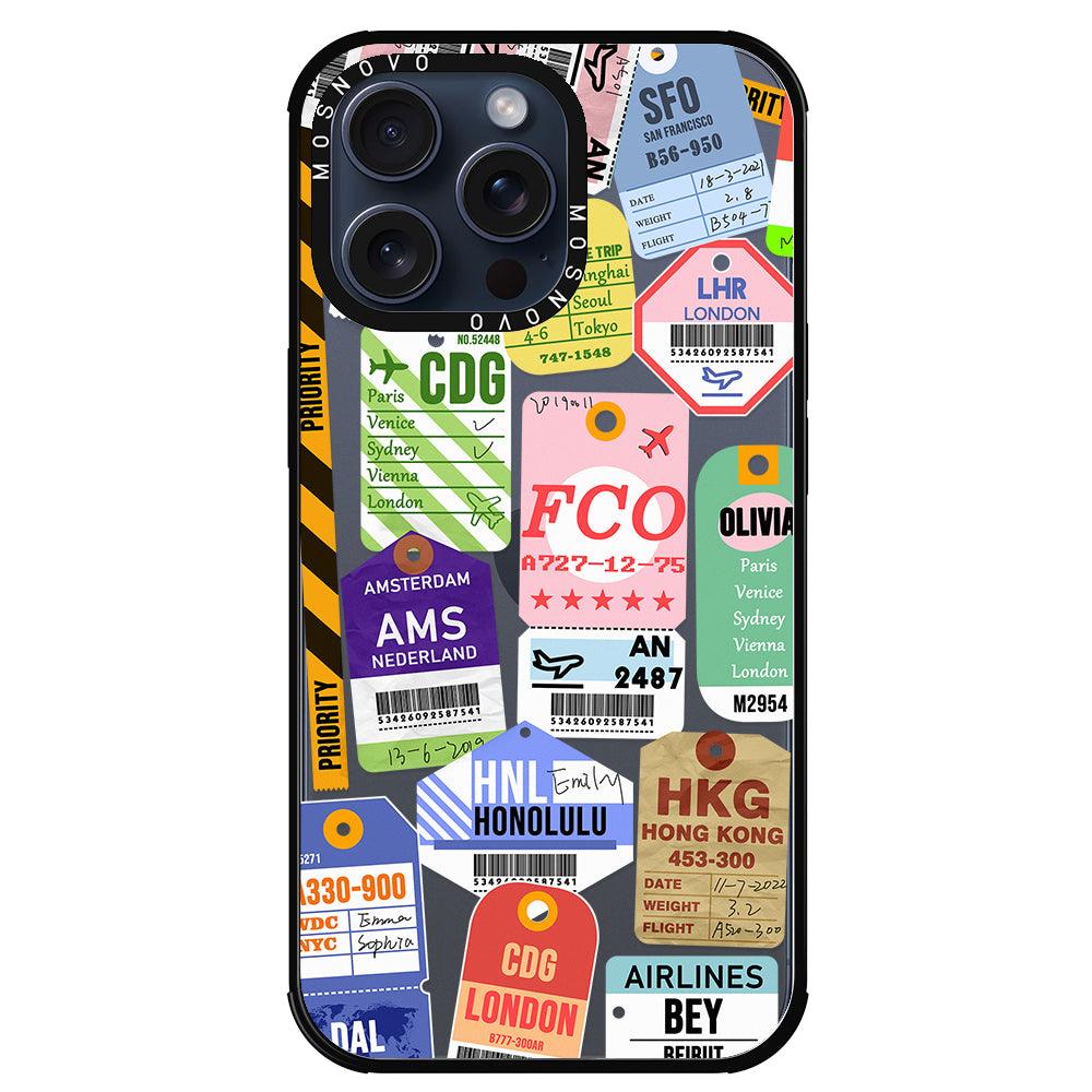 Ticket Label Phone Case - iPhone 15 Pro Max Case - MOSNOVO