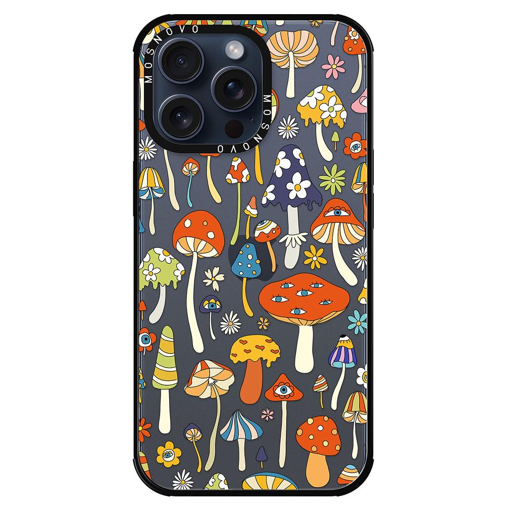 Mushroom Art Phone Case - iPhone 15 Pro Max Case - MOSNOVO