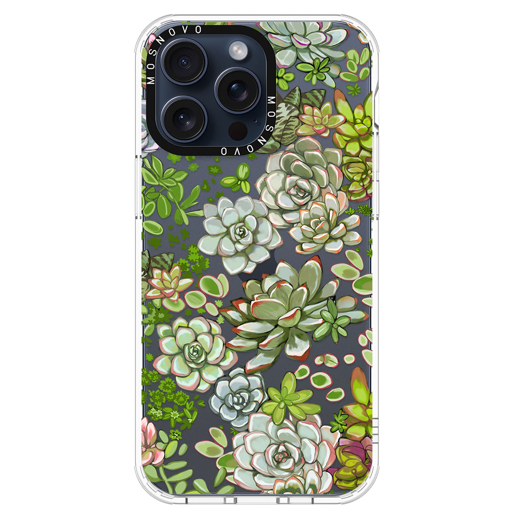 Succulent Phone Case - iPhone 15 Pro Max Case - MOSNOVO