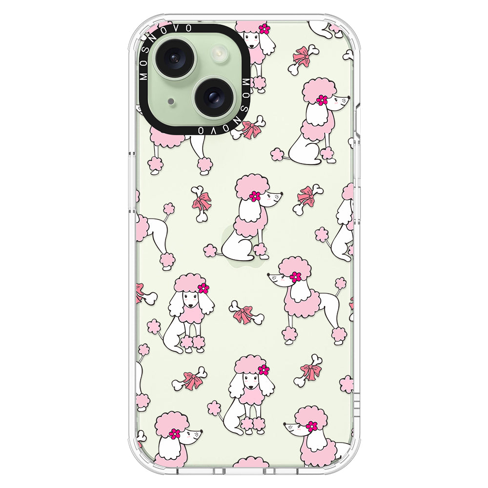 Cute Poodle Phone Case - iPhone 15 Plus Case - MOSNOVO