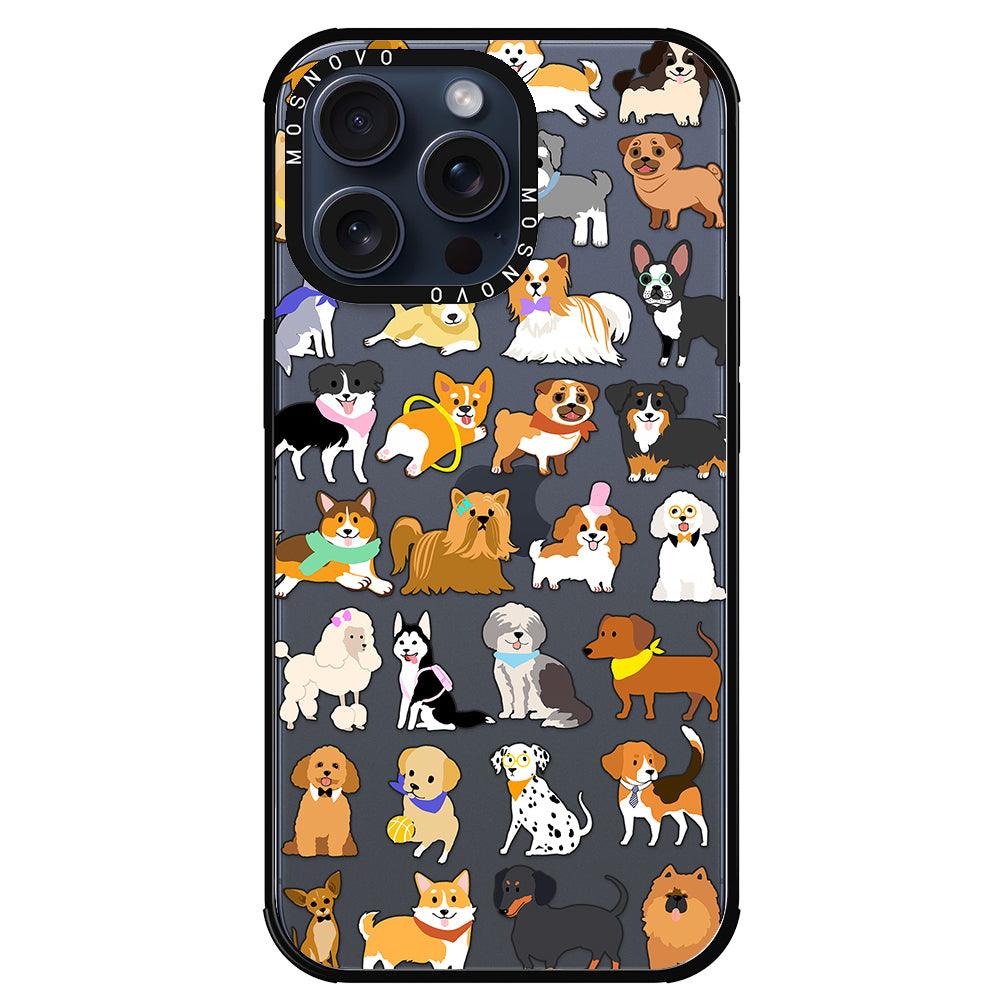 Cute Puppy Phone Case - iPhone 15 Pro Max Case - MOSNOVO