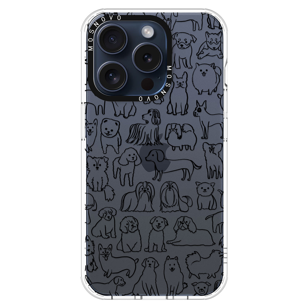 Dogs Phone Case - iPhone 15 Pro Case - MOSNOVO