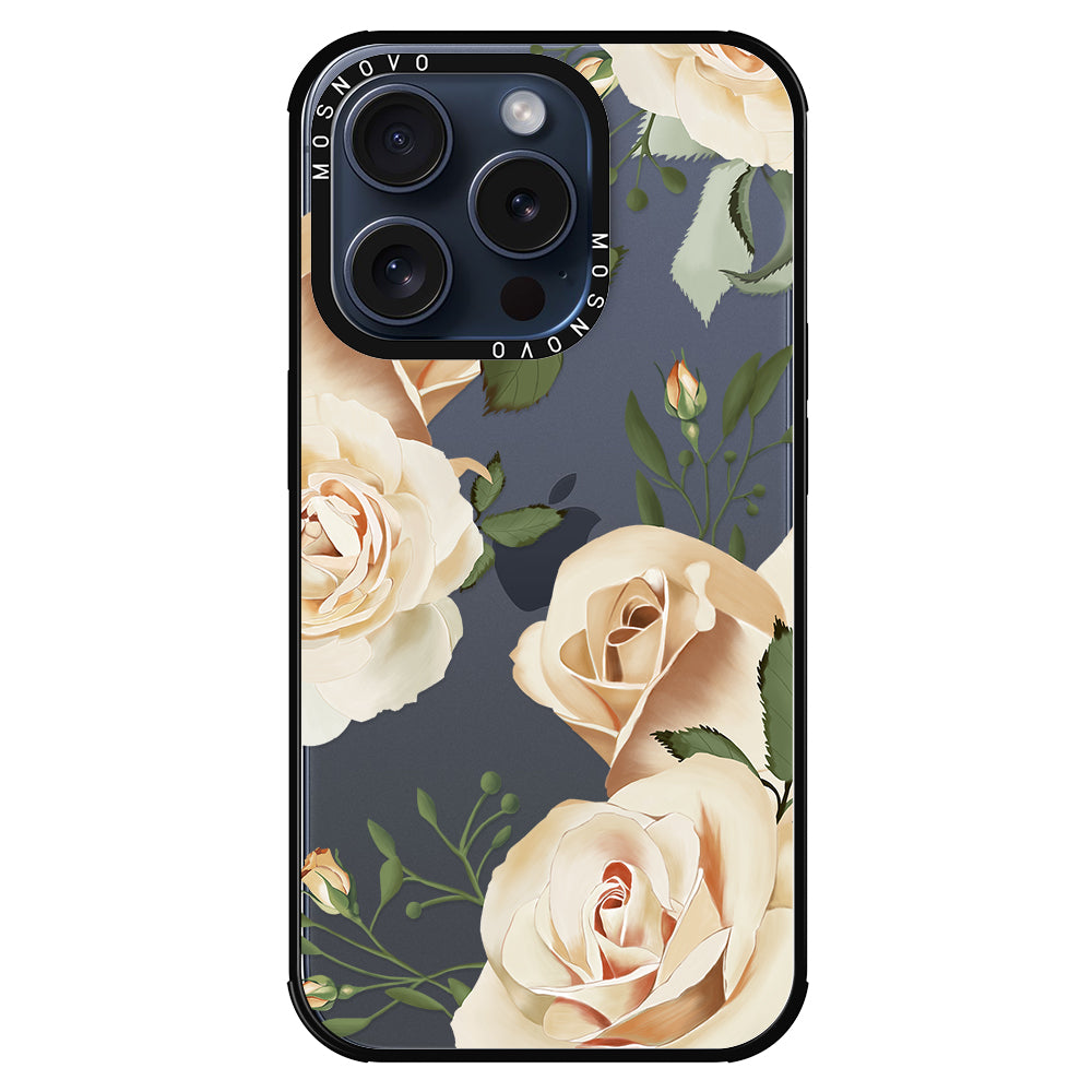 Champagne Roses Phone Case - iPhone 15 Pro Case - MOSNOVO