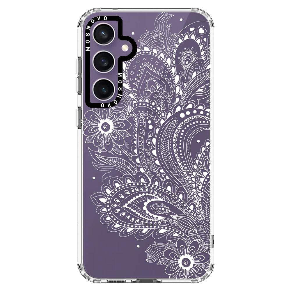 Aesthetic Flower Henna Phone Case - Samsung Galaxy S23 FE Case