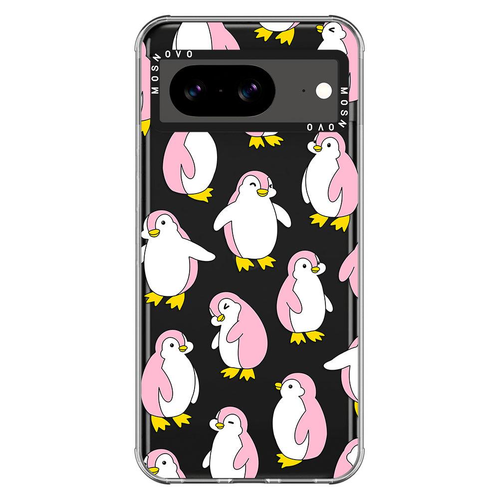 Pink Penguins Phone Case - Google Pixel 8 Case