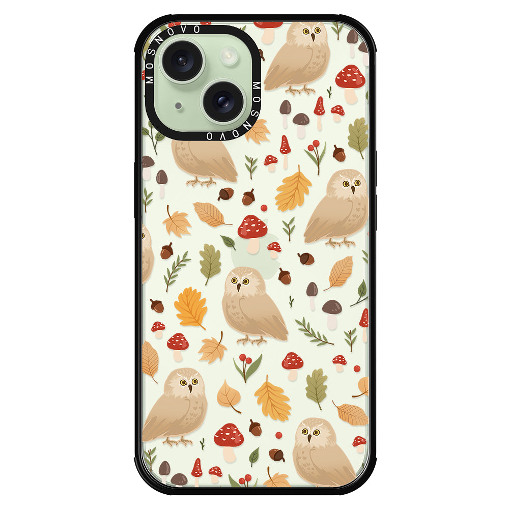 Autumn Owl Phone Case - iPhone 15 Plus Case - MOSNOVO