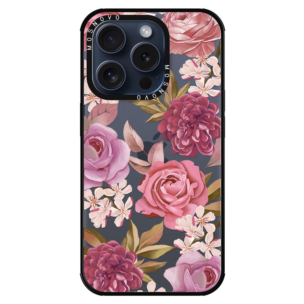 Blossom Flowe Floral Phone Case - iPhone 15 Pro Case - MOSNOVO