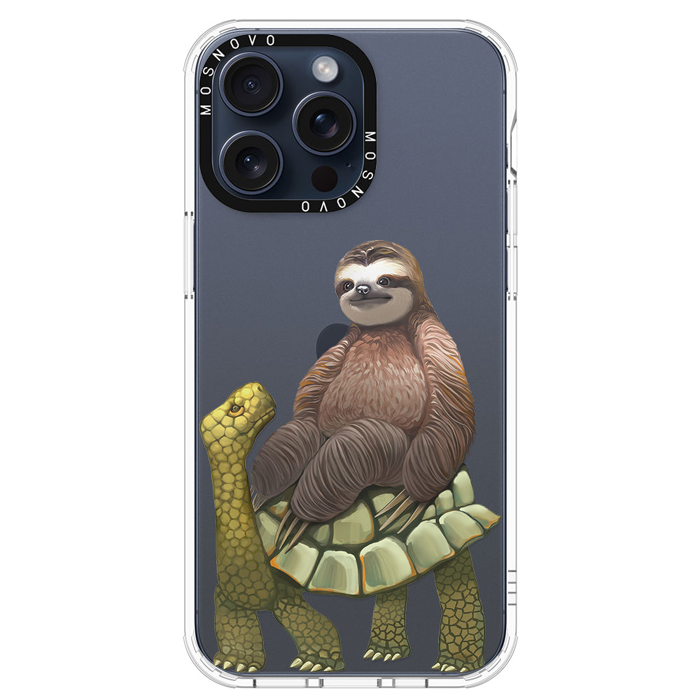 Sloth Turtle Phone Case - iPhone 15 Pro Max Case - MOSNOVO