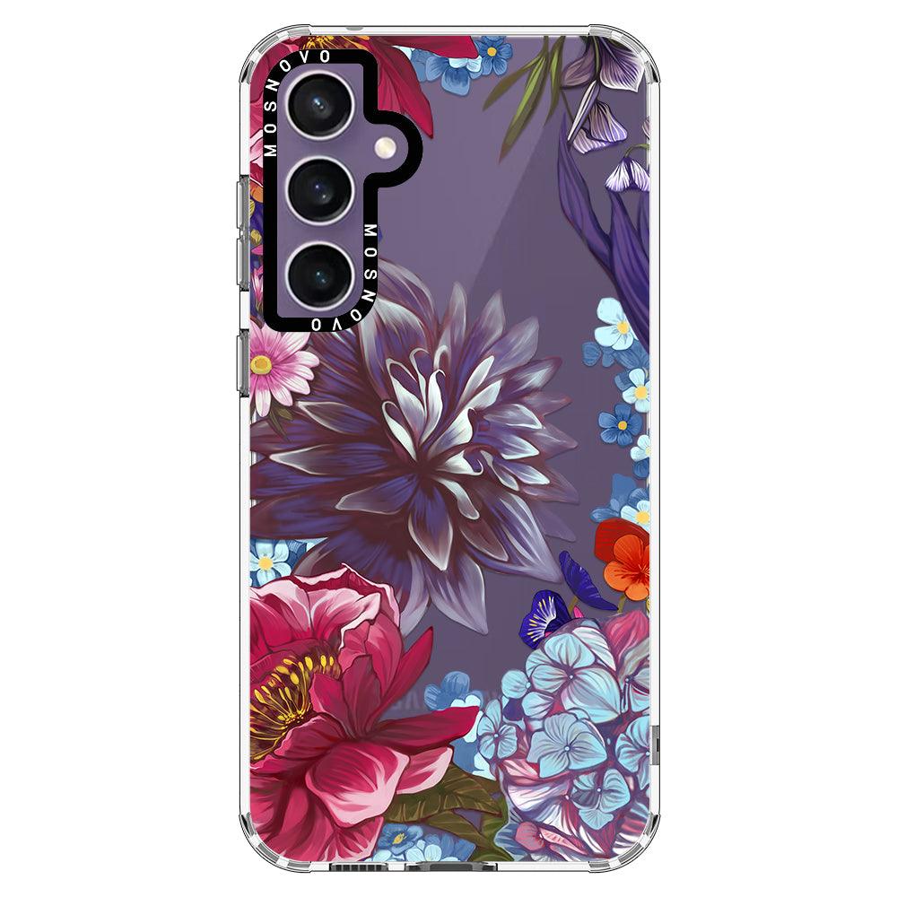 Lilac Floral Phone Case - Samsung Galaxy S23 FE Case