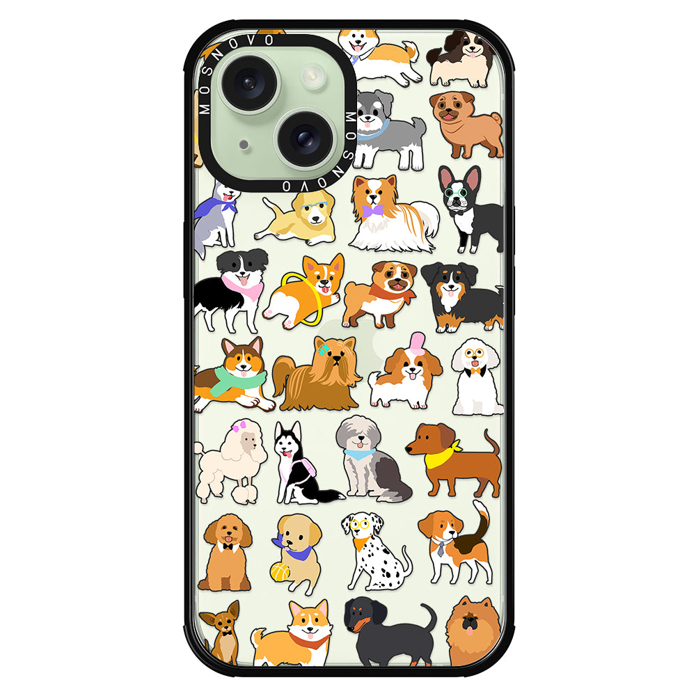 Cute Puppy Phone Case - iPhone 15 Case - MOSNOVO