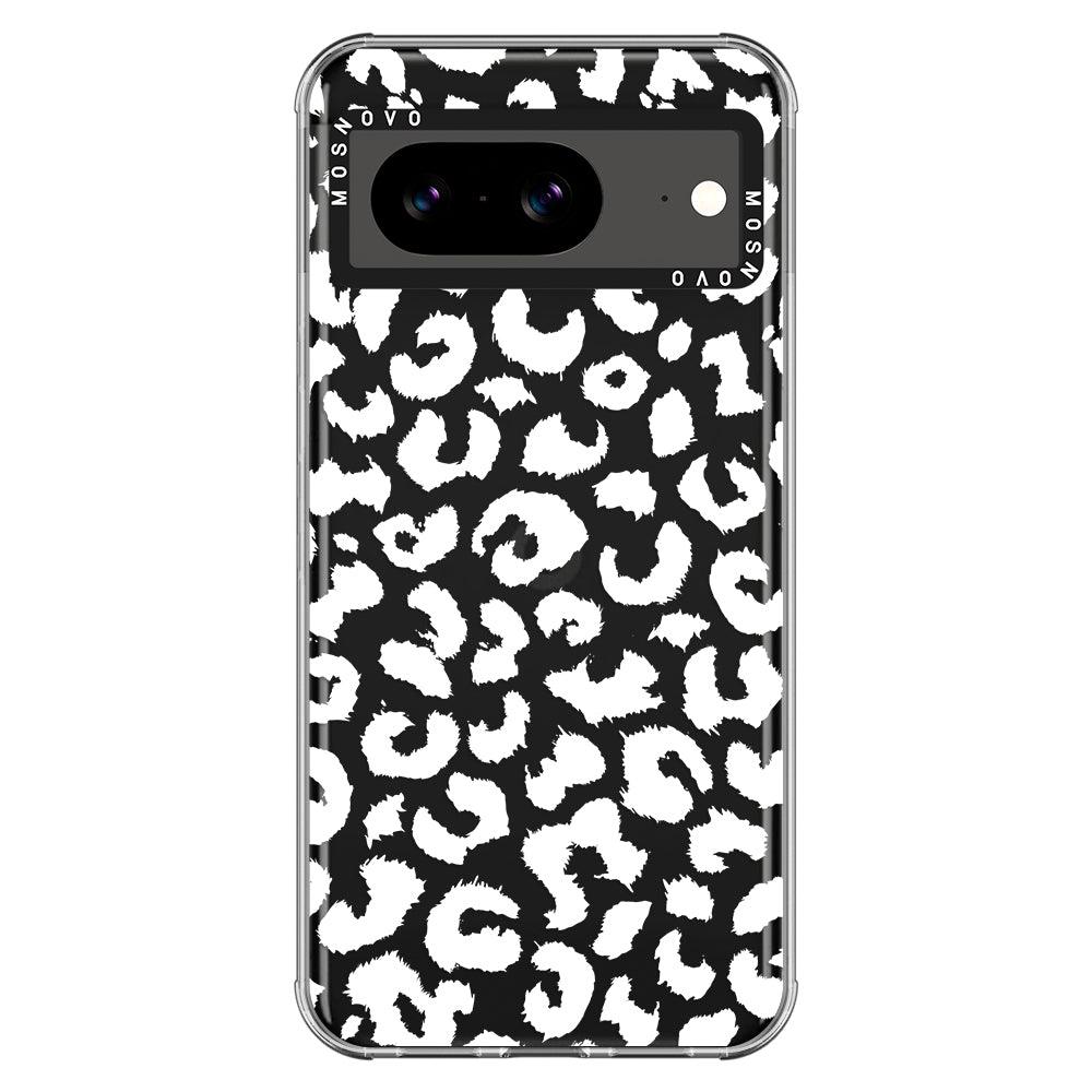 White Leopard Phone Case - Google Pixel 8 Case - MOSNOVO