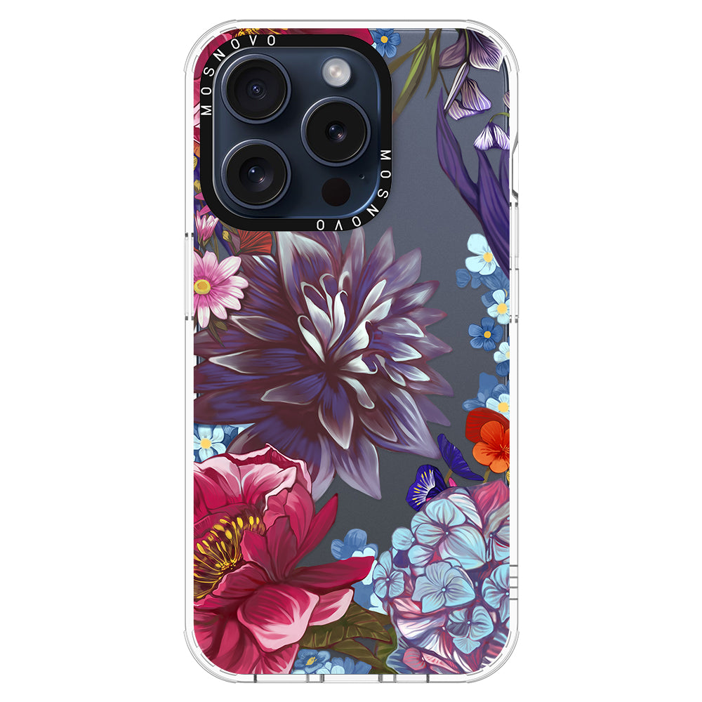 Blue Lilacs Phone Case - iPhone 15 Pro Case - MOSNOVO