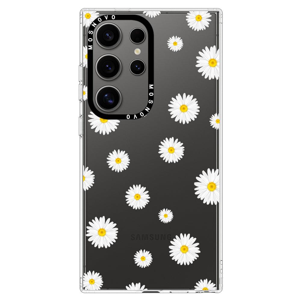 Daisy Floral Flower Phone Case - Samsung Galaxy S24 Ultra Case - MOSNOVO