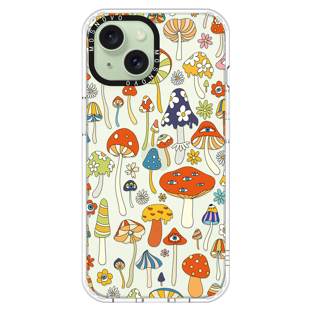 Mushroom Art Phone Case - iPhone 15 Plus Case - MOSNOVO